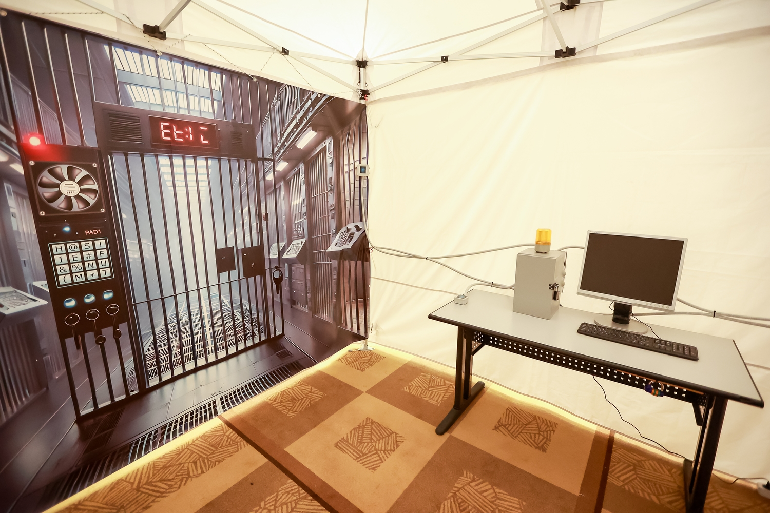 Σκηνικό φυλακής για το Mobile Escape Room Prisoners